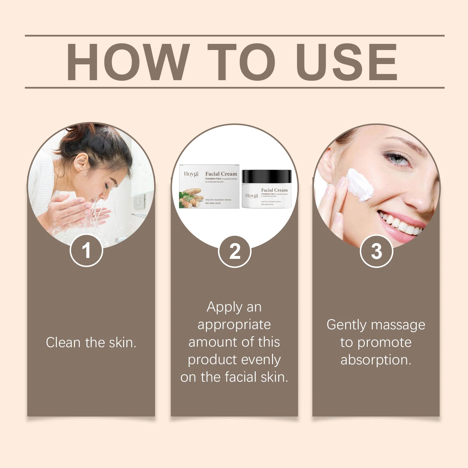 Yam Face Cream Moisturizing & Brightening