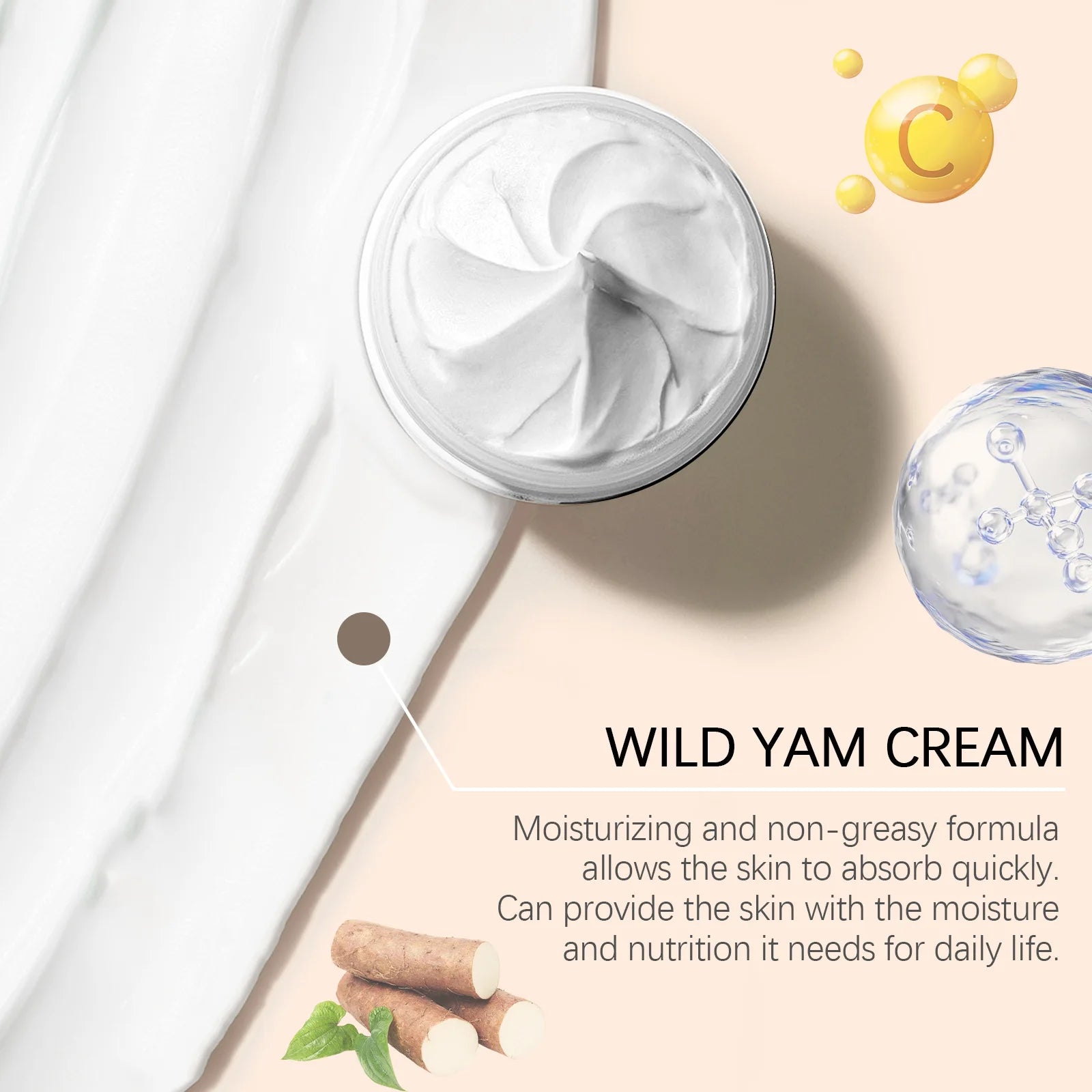 Yam Face Cream Moisturizing & Brightening