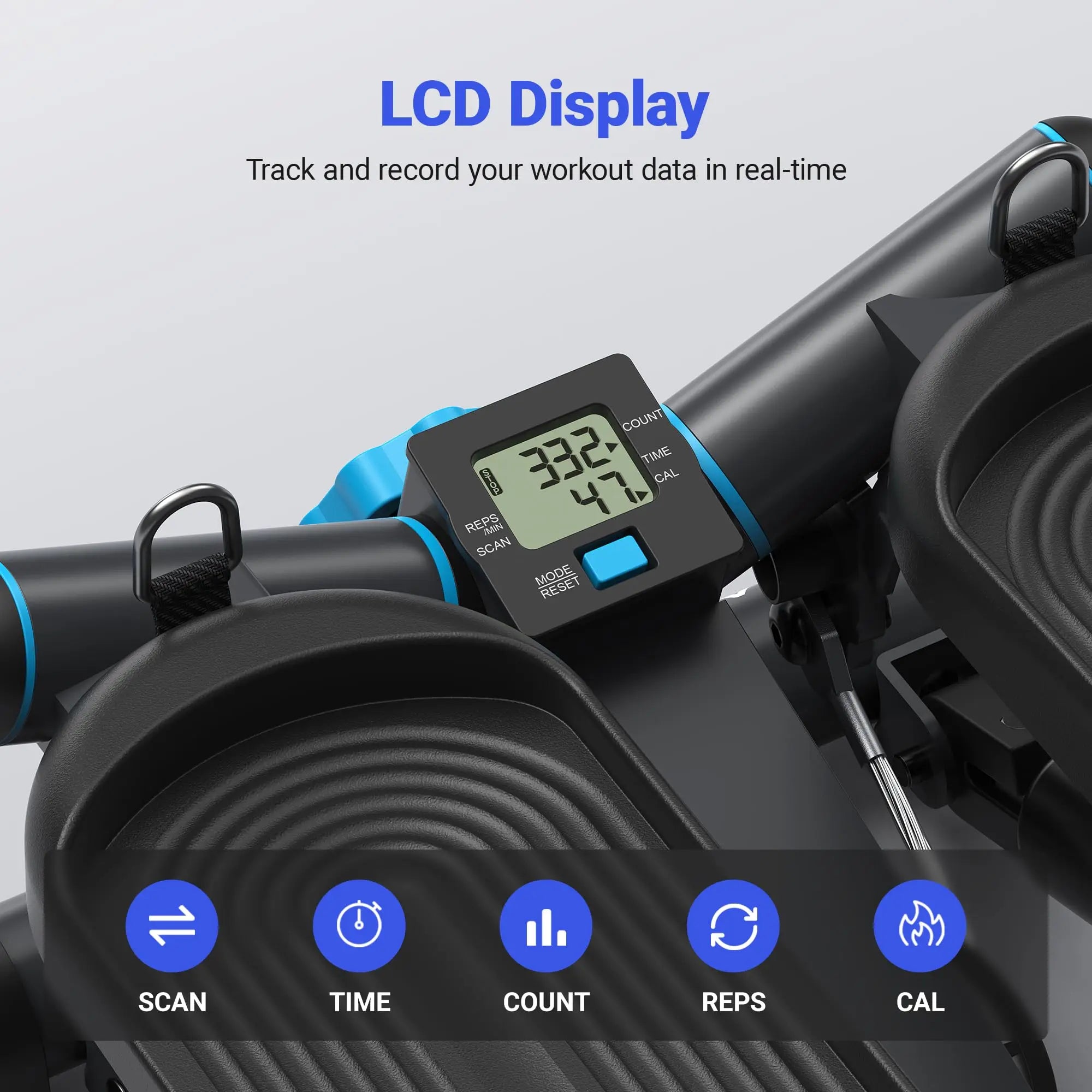 MERACH Mini Stepper with Resistance Bands