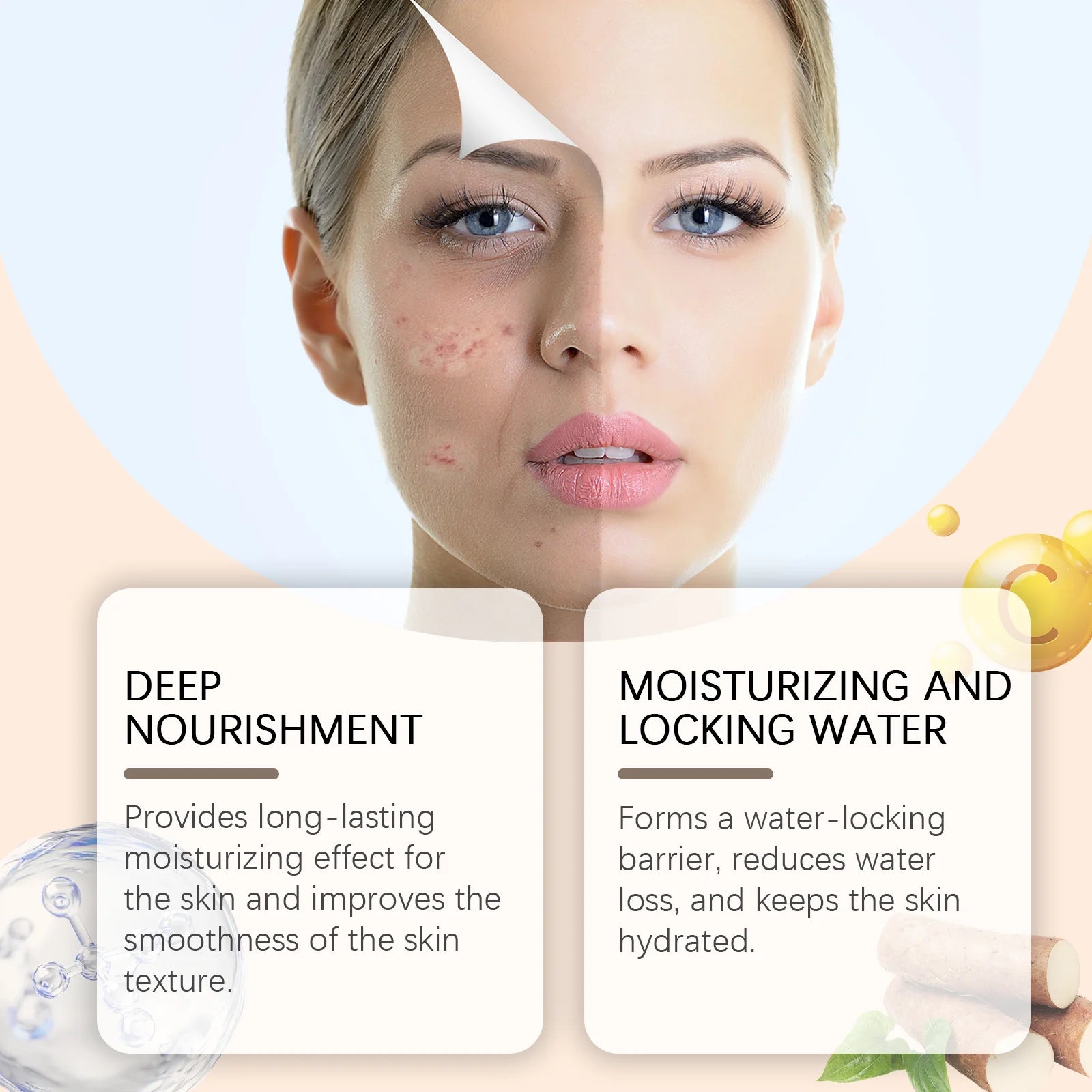 Yam Face Cream Moisturizing & Brightening