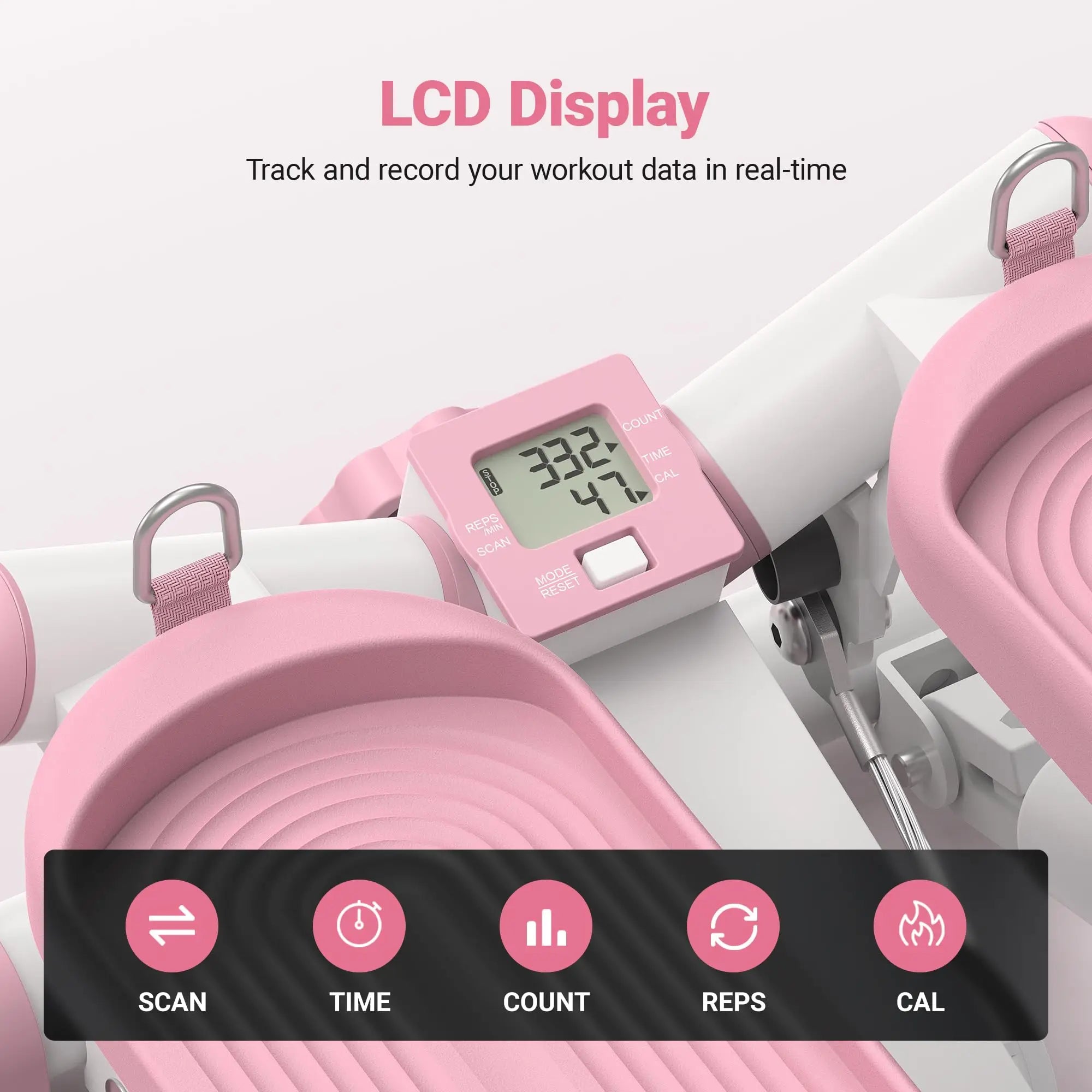 MERACH Mini Stepper with Resistance Bands