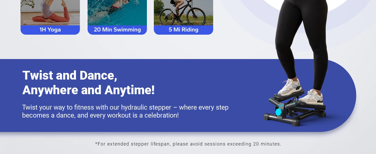 MERACH Mini Stepper with Resistance Bands