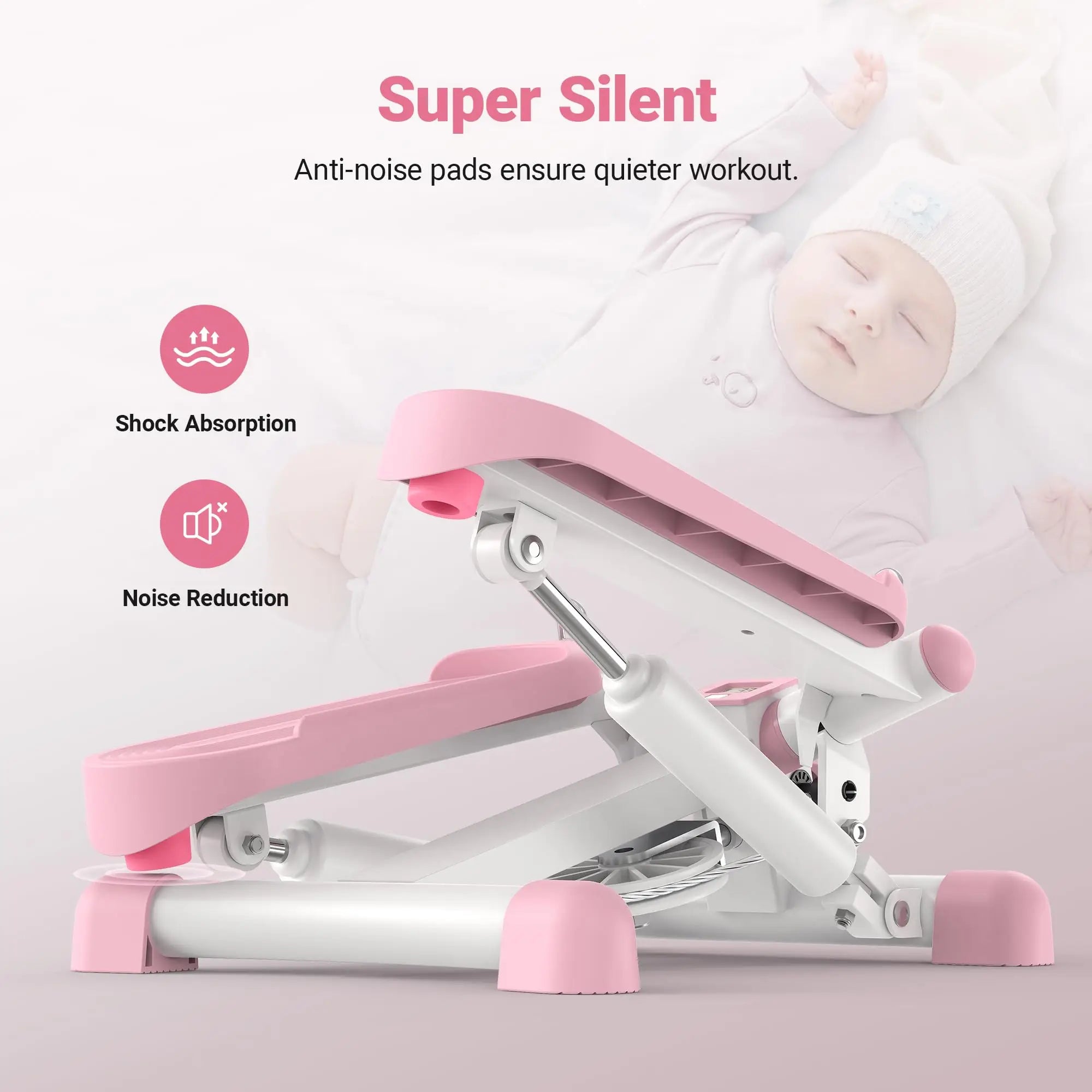 MERACH Mini Stepper with Resistance Bands