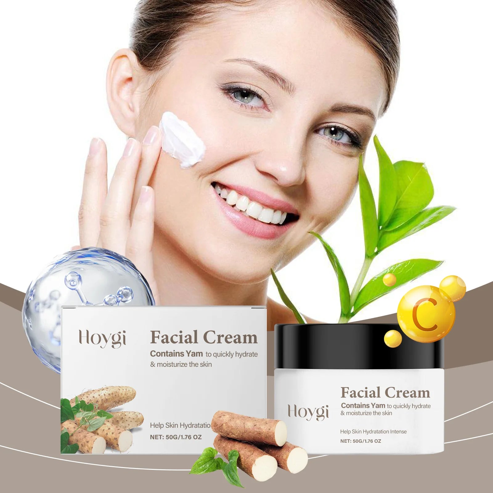 Yam Face Cream Moisturizing & Brightening