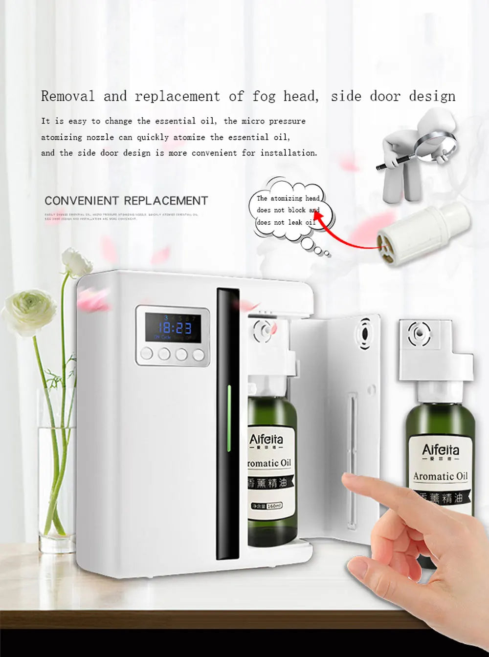Wall-Mounted Scent Machine Aroma Diffuser 160ml