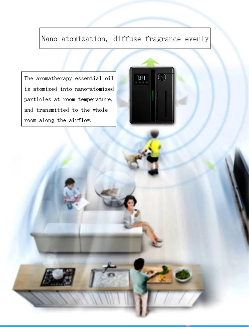 Wall-Mounted Scent Machine Aroma Diffuser 160ml