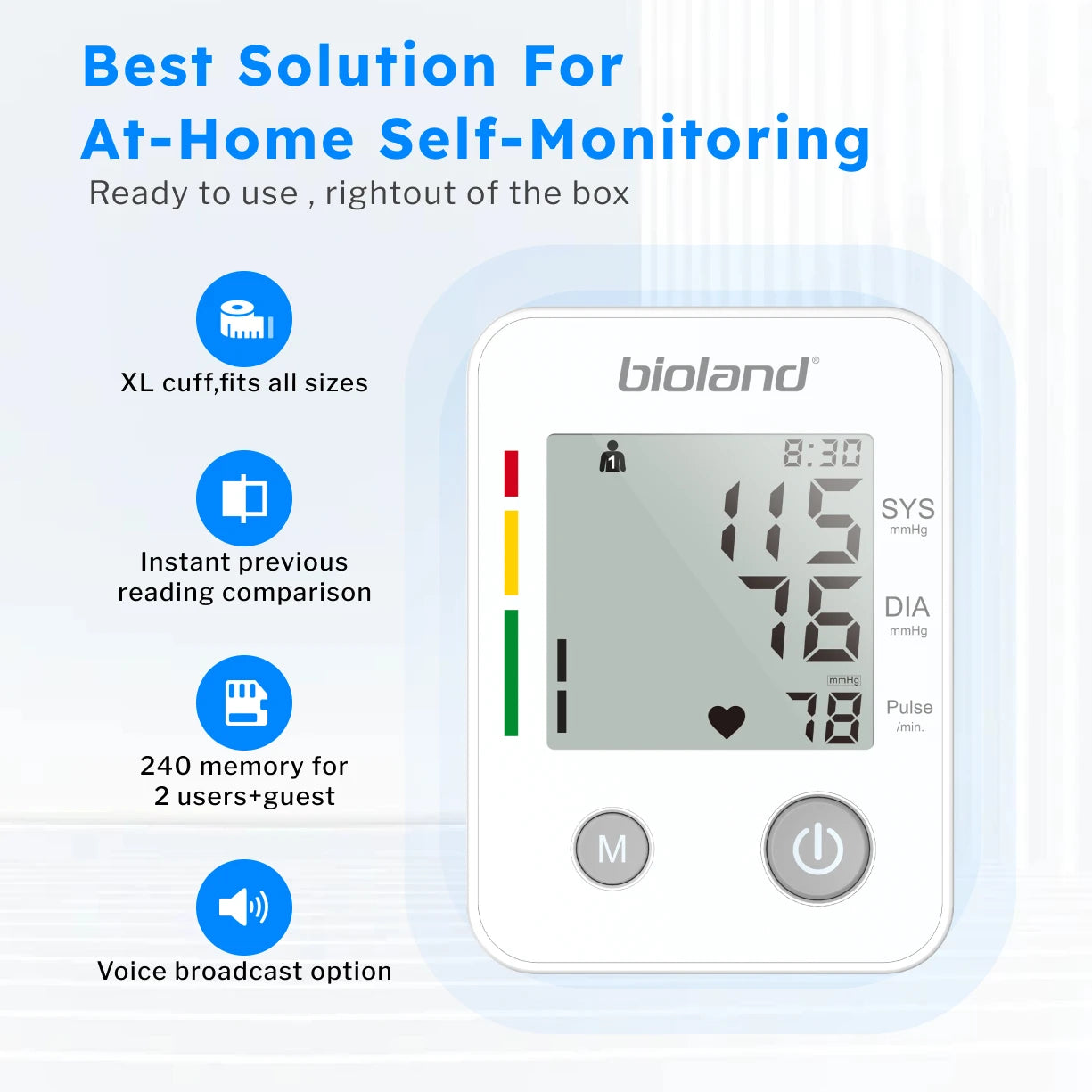 Bioland Digital Blood Pressure Monitor (Upper Arm)