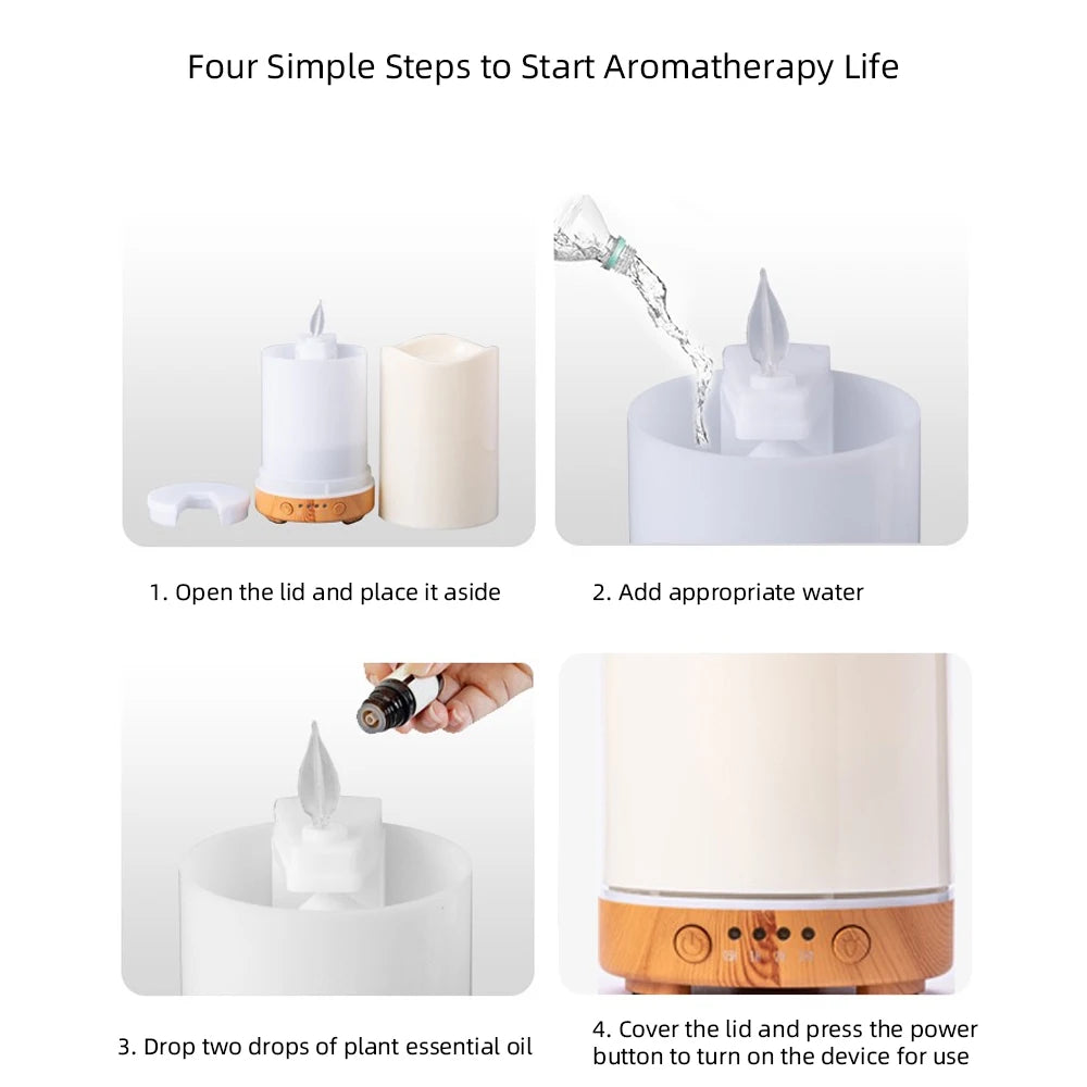 7-Color LED Humidifier & Aromatherapy Diffuser