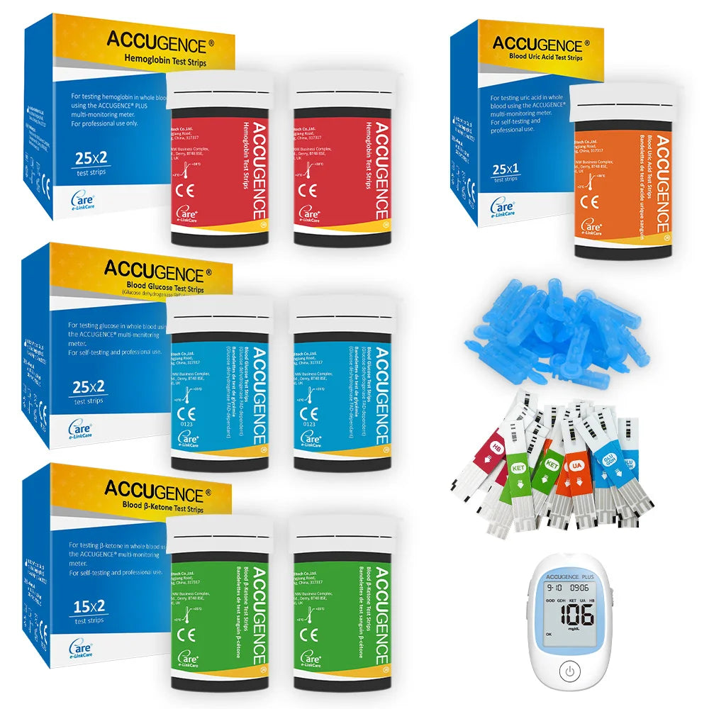 4-in-1 Blood Test Strips for PM800 Meter