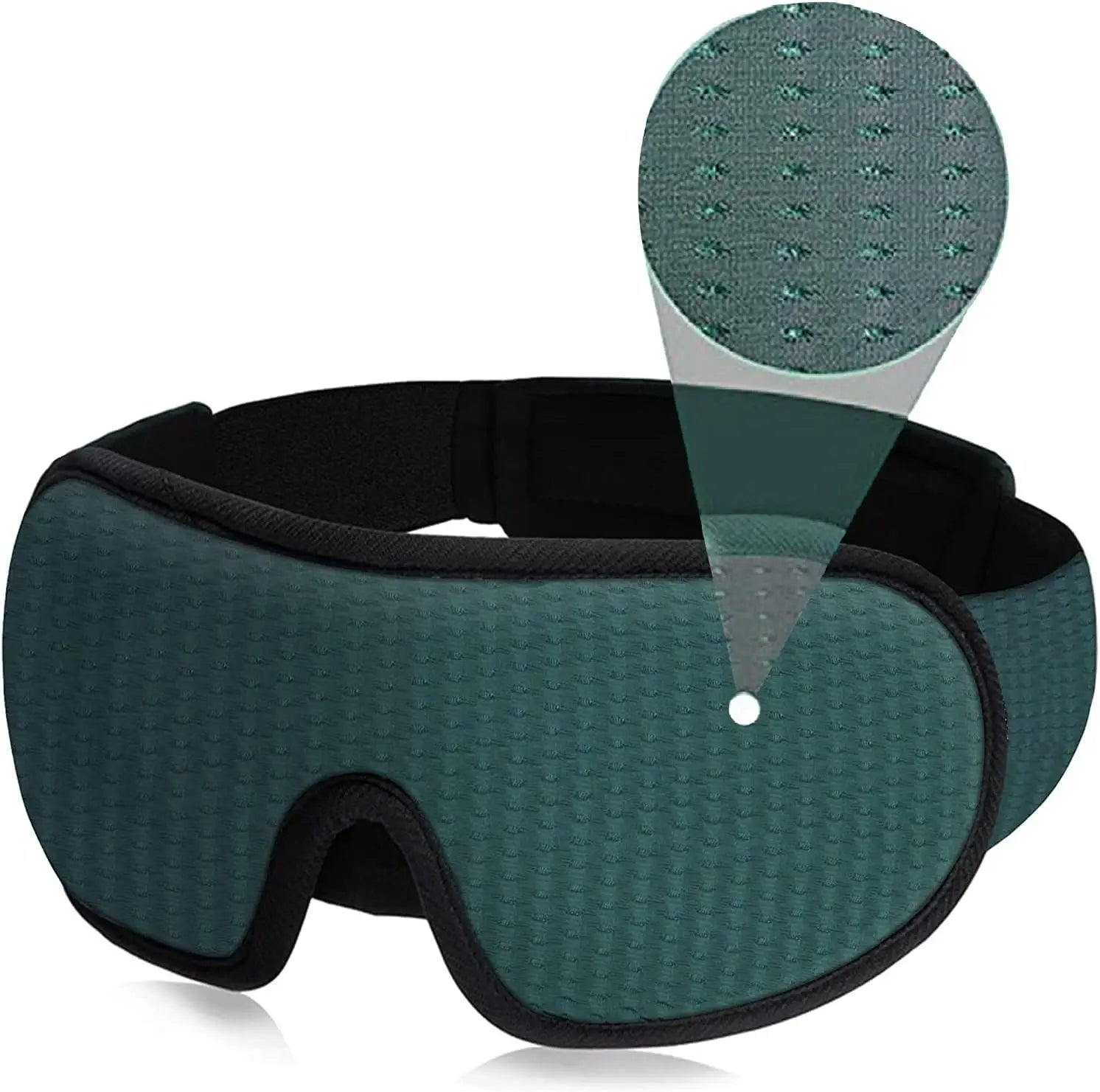 3D Sleep Eye Mask – Soft Padded Light Blockout Blindfold for Comfortable Sleeping