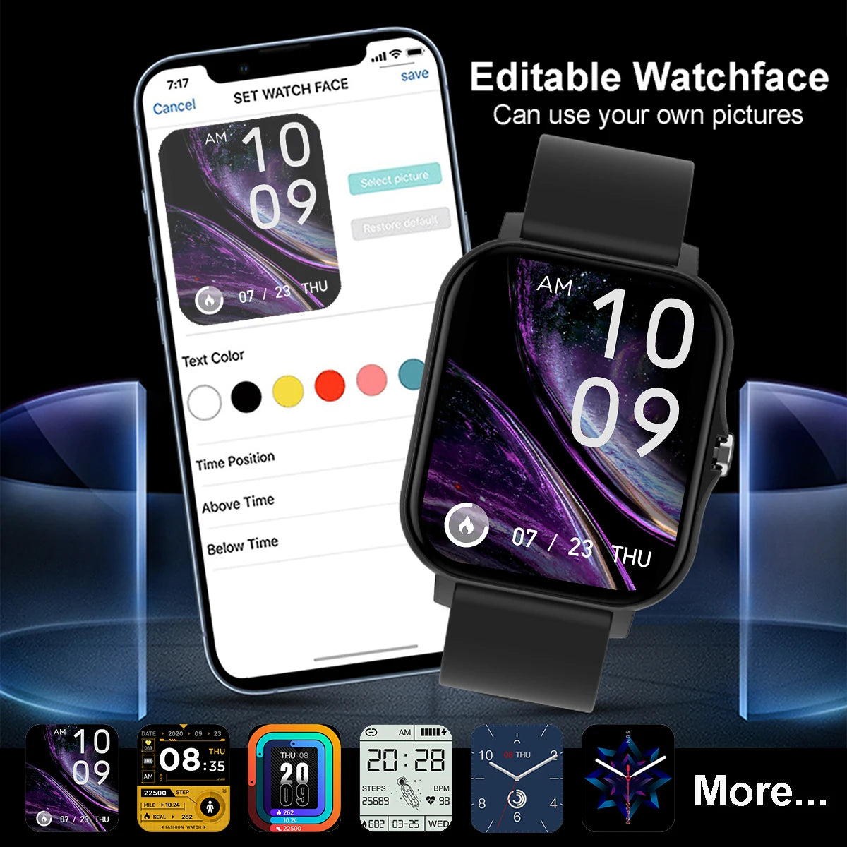 2025 Smart Watch 2.01” AMOLED Full Touch Screen