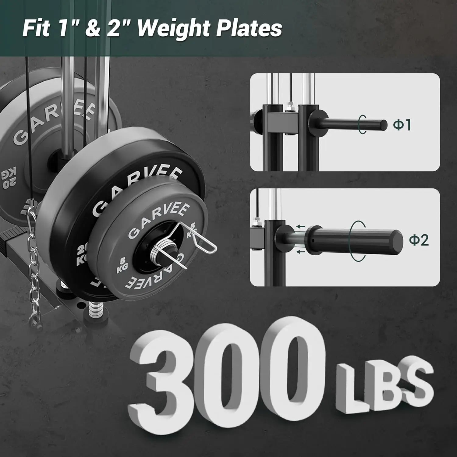 Home Gym Machine with Pulley & Leg Press