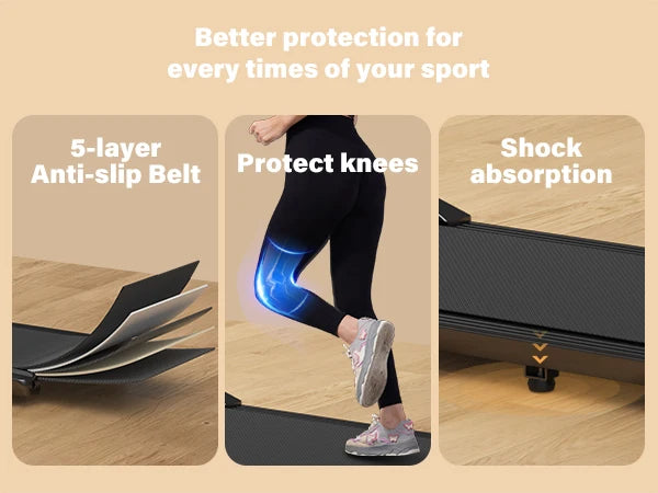 2.5HP 2-in-1 Treadmill Walking Pad (300lbs)