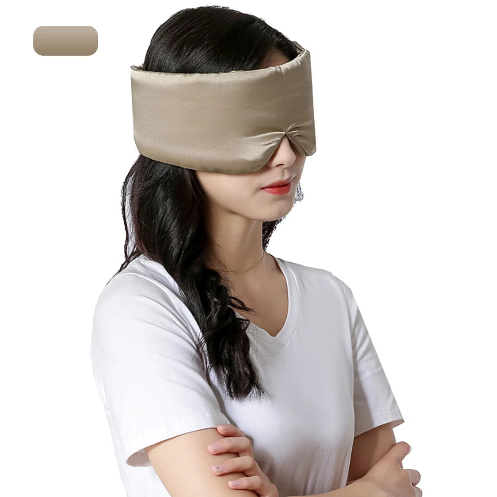 Mulberry Silk Sleeping Mask – Soft Padded Eyepatch for Travel & Sleep