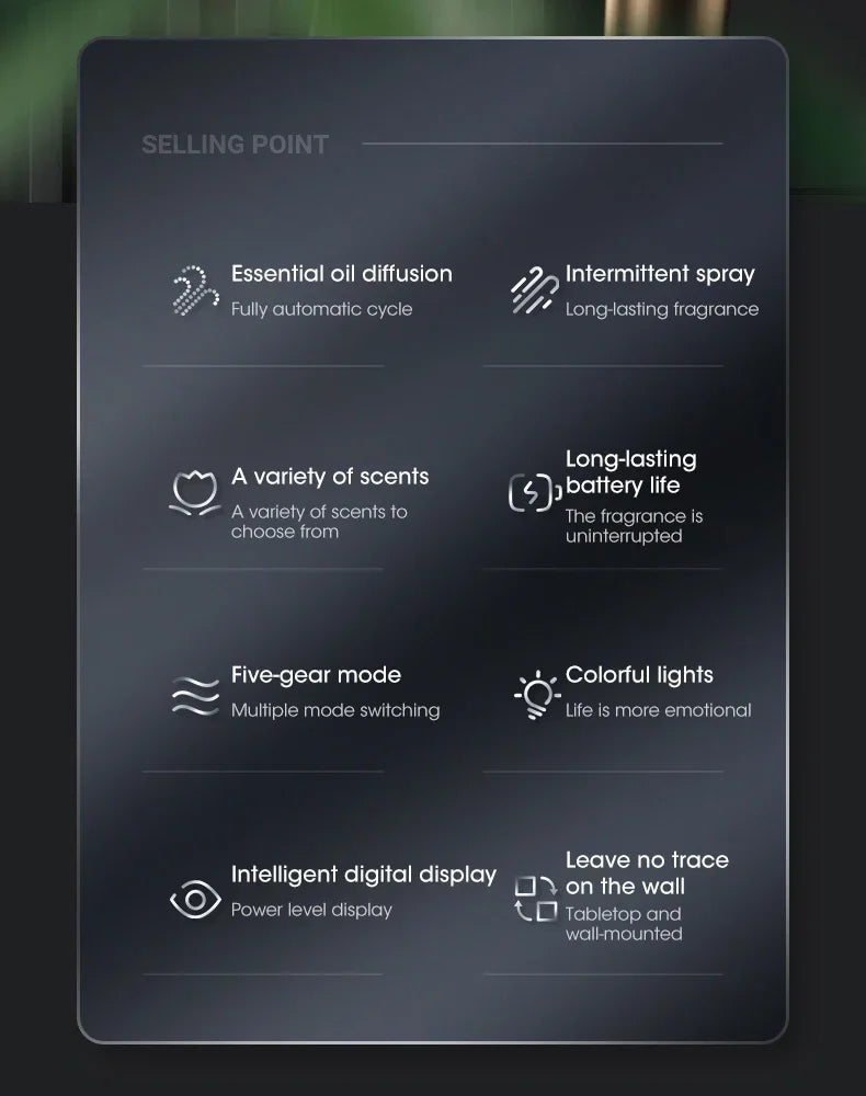 Rechargeable Essential Oil Diffuser – 5 Mode Aroma Diffuser for Home, Car, or Room Fragrance