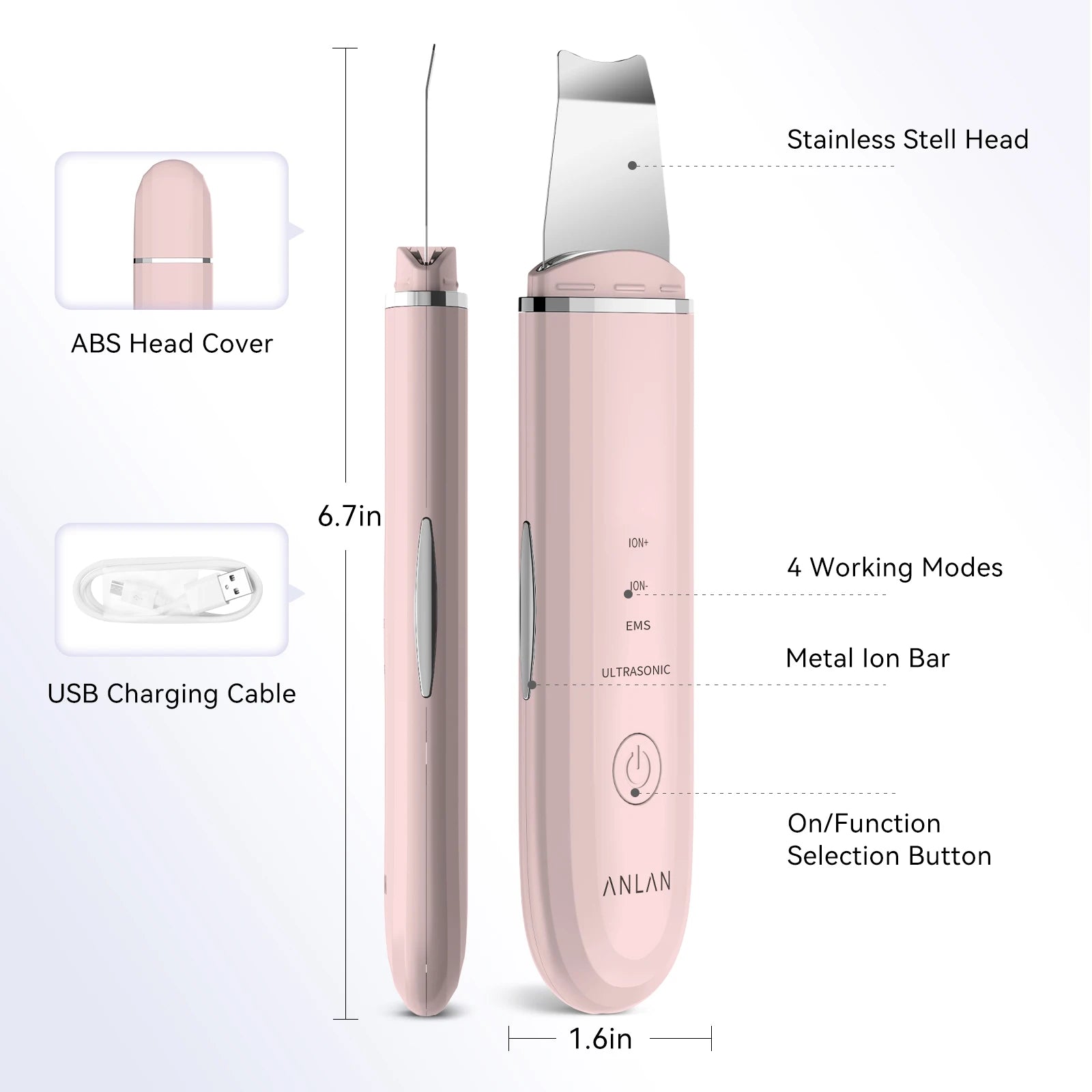 ANLAN Ultrasonic Skin Scrubber