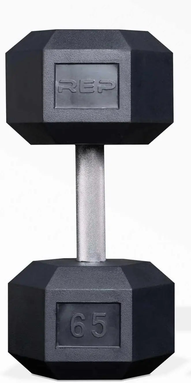 Rubber Hex Dumbbells – Singles & Pairs