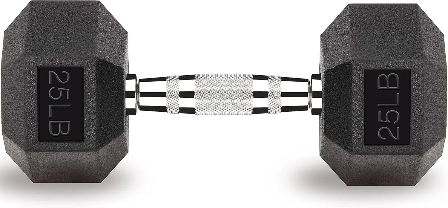 Hex Dumbbells Rubber Coated Free Weights