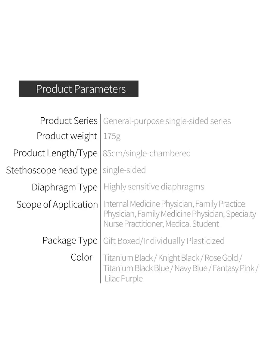 Professional Single-Head Stethoscope