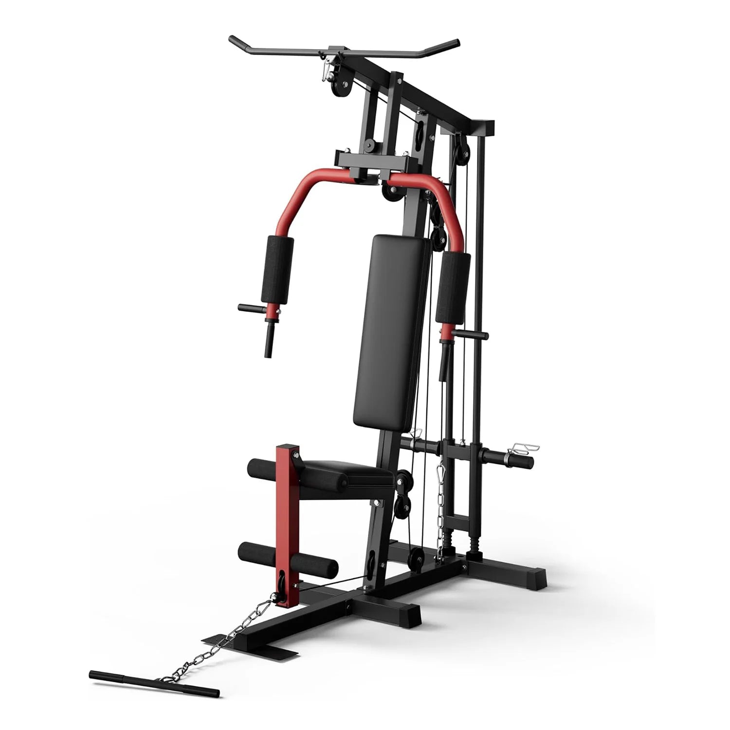 Home Gym Machine with Pulley & Leg Press