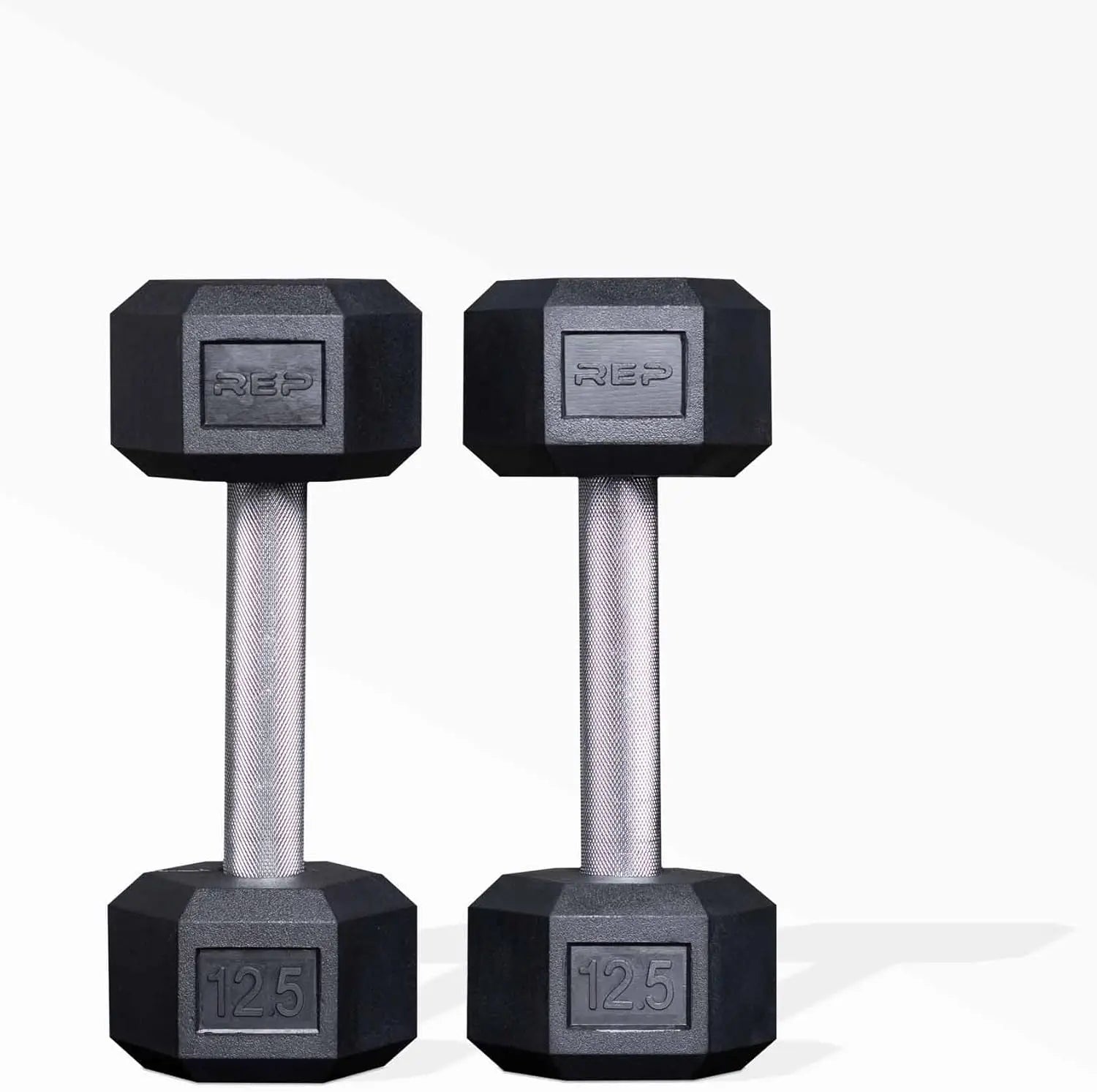 Rubber Hex Dumbbells – Singles & Pairs