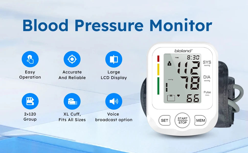 Bioland Digital Blood Pressure Monitor (Upper Arm)