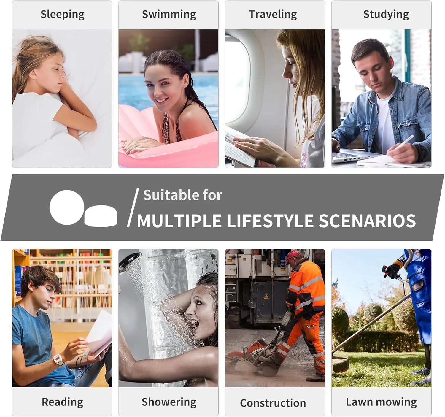 Soft Silicone Reusable Ear Plugs