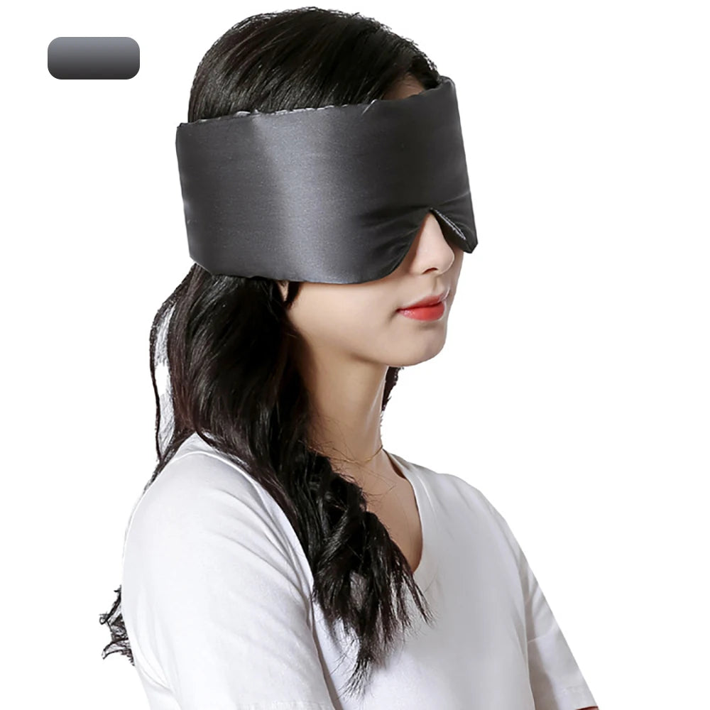 Mulberry Silk Sleeping Mask – Soft Padded Eyepatch for Travel & Sleep