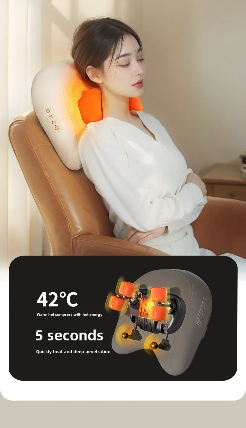 Wireless Shiatsu Massage Pillow with Heat