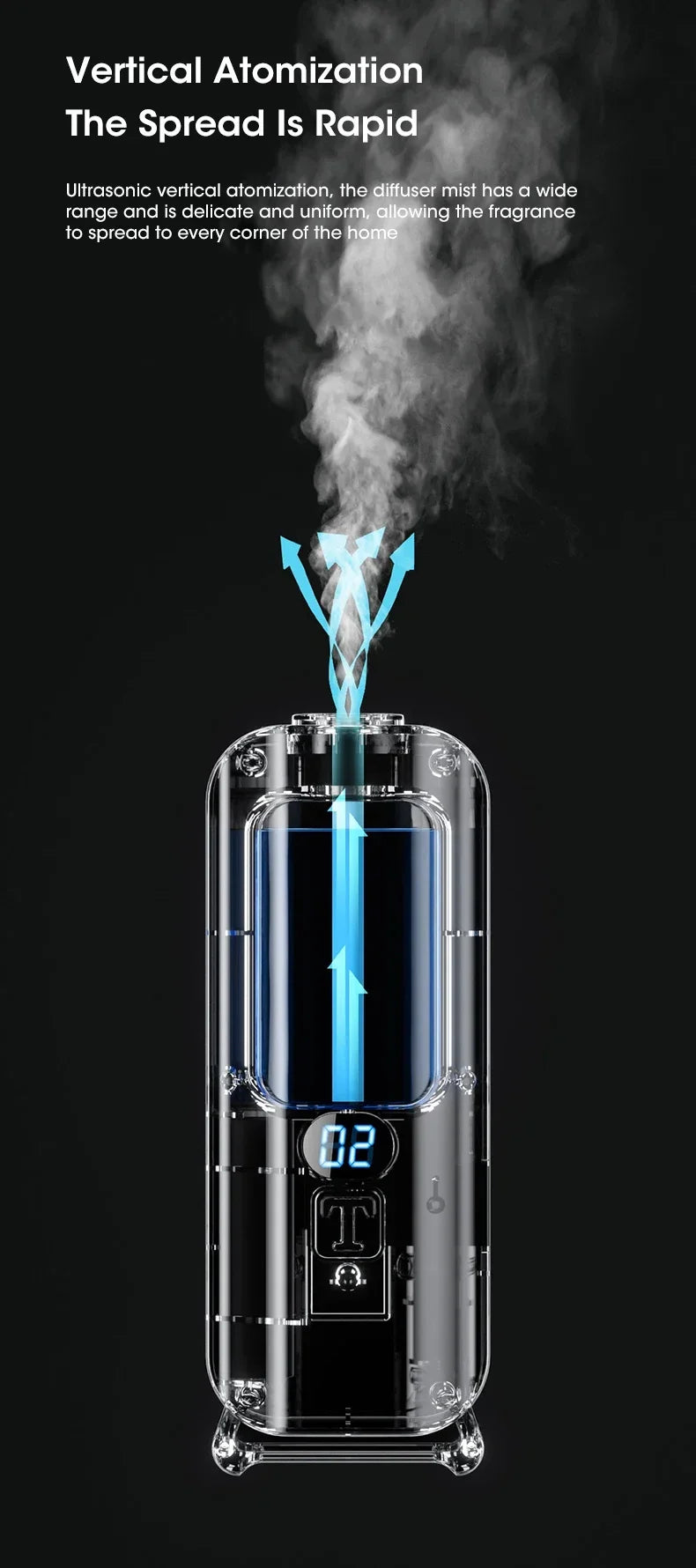 Rechargeable Essential Oil Diffuser – 5 Mode Aroma Diffuser for Home, Car, or Room Fragrance