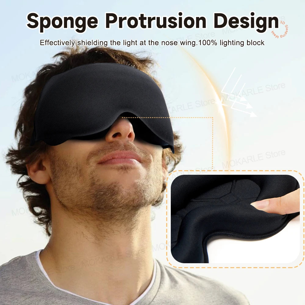 3D Sleeping Mask – Breathable Eye Mask for Travel & Home