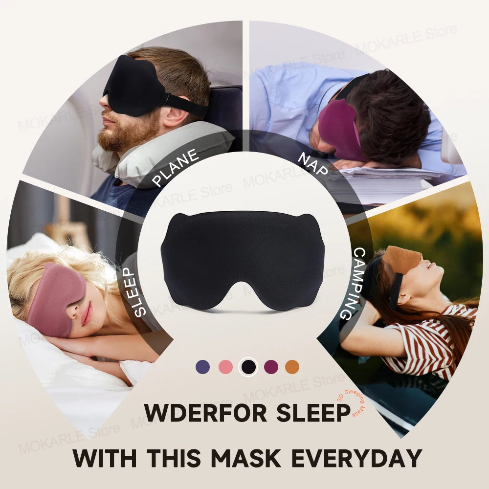 3D Sleeping Mask – Breathable Eye Mask for Travel & Home