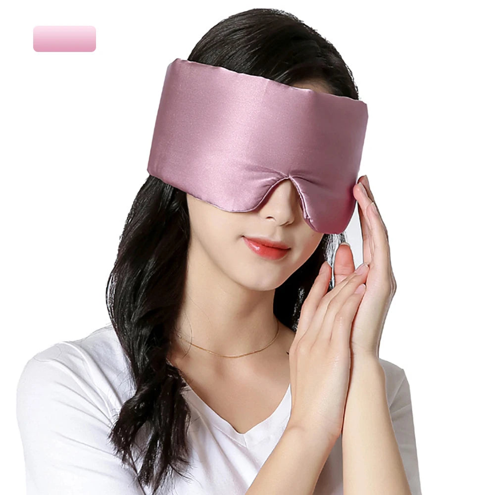 Mulberry Silk Sleeping Mask – Soft Padded Eyepatch for Travel & Sleep