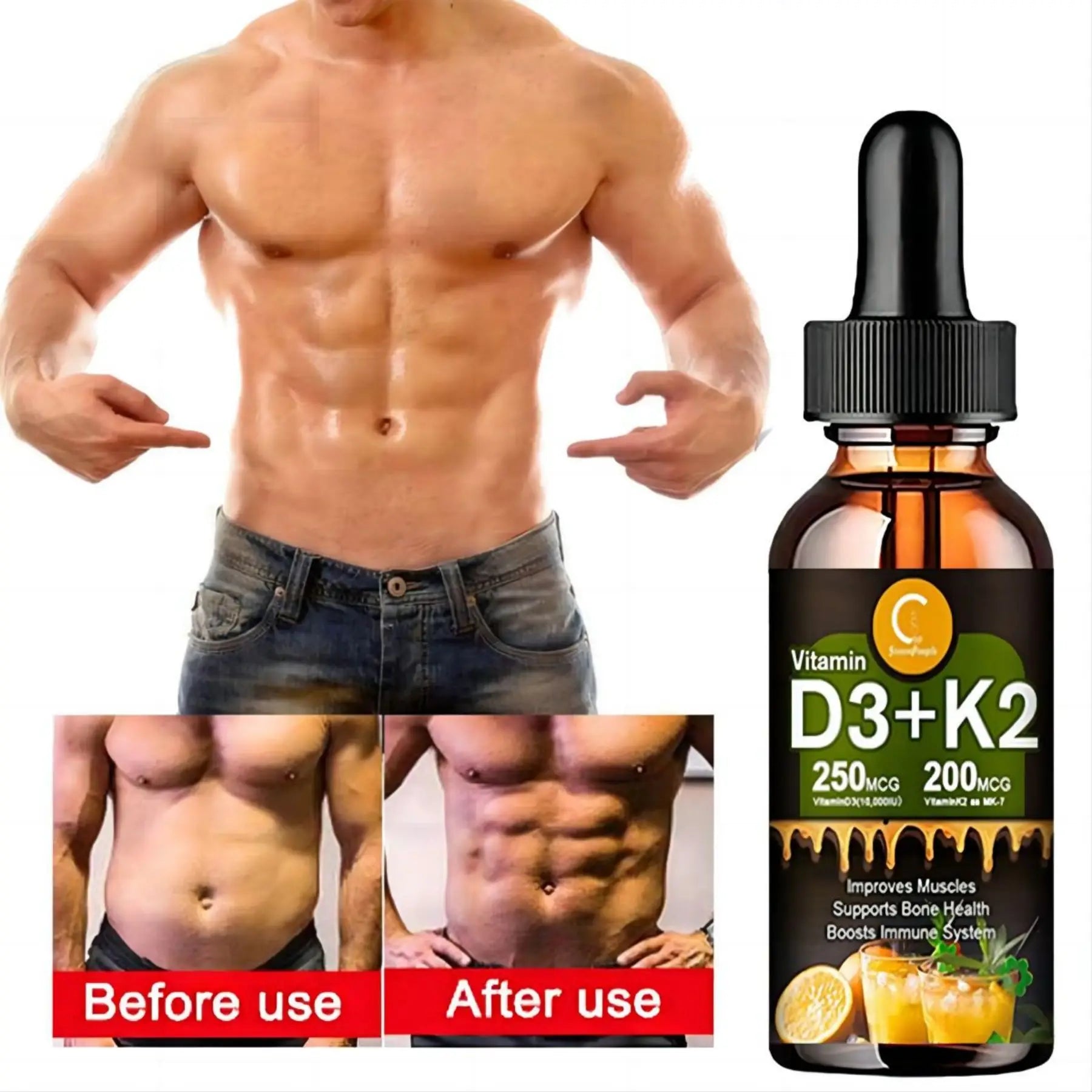 Vitamin C with D3+K2 Supplement