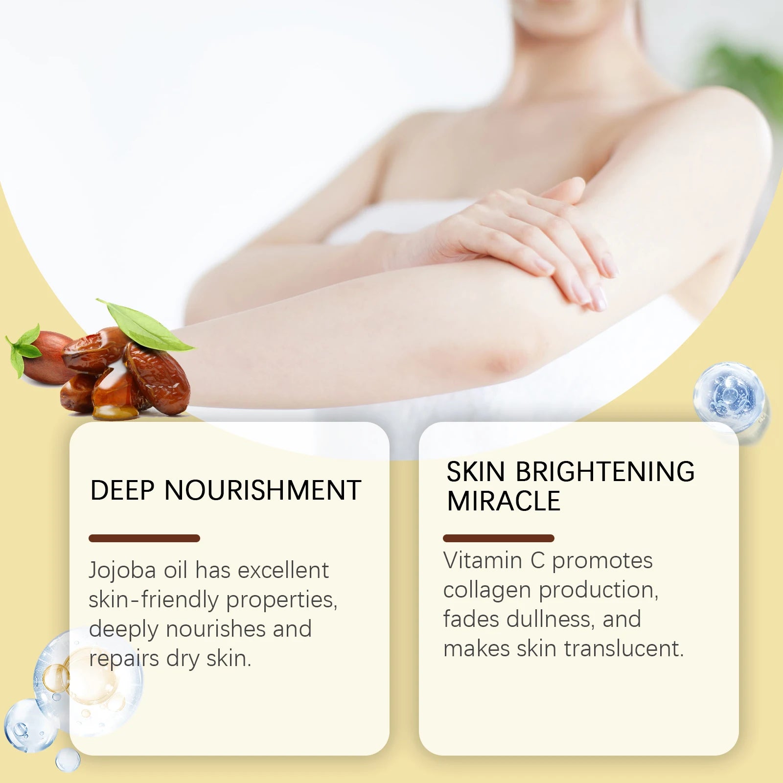 Jojoba Natural Essential Oil – Moisturizing & Relaxing Body Massage Oil