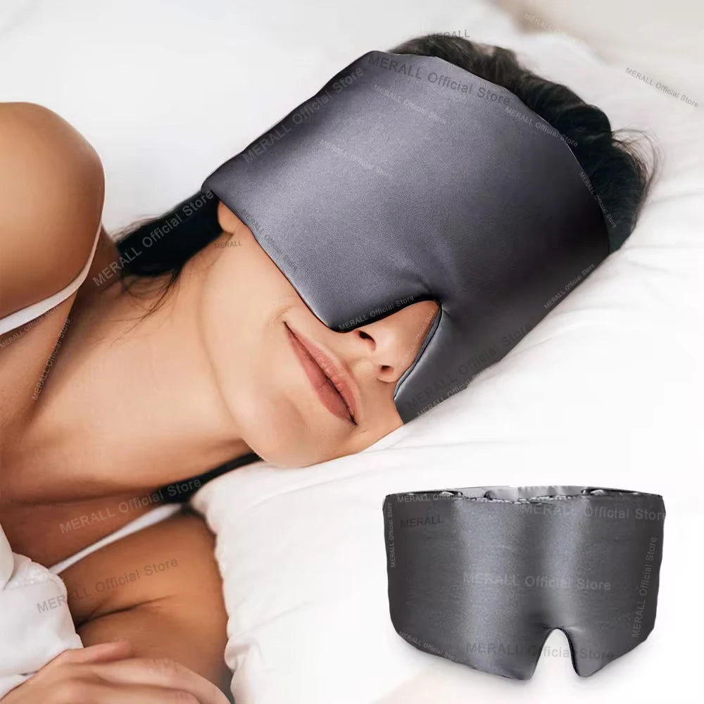 Mulberry Silk Sleeping Mask – Soft Padded Eyepatch for Travel & Sleep