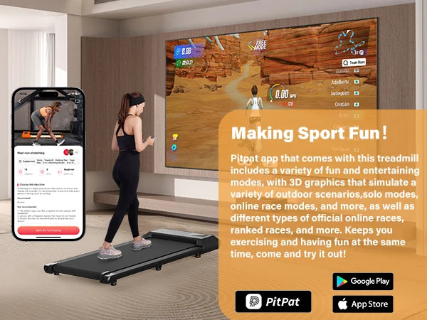 2.5HP 2-in-1 Treadmill Walking Pad (300lbs)