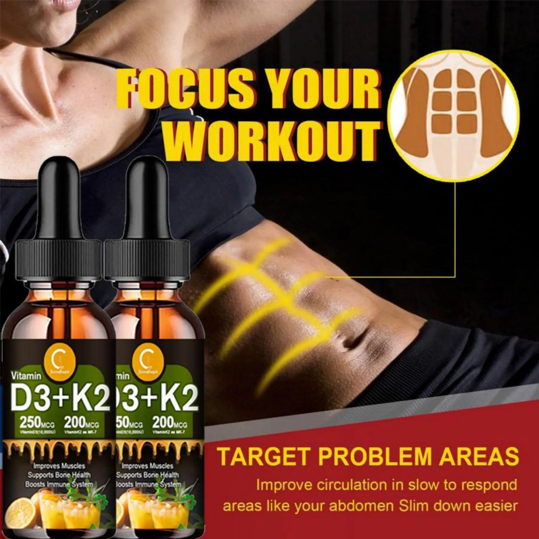 Vitamin C with D3+K2 Supplement