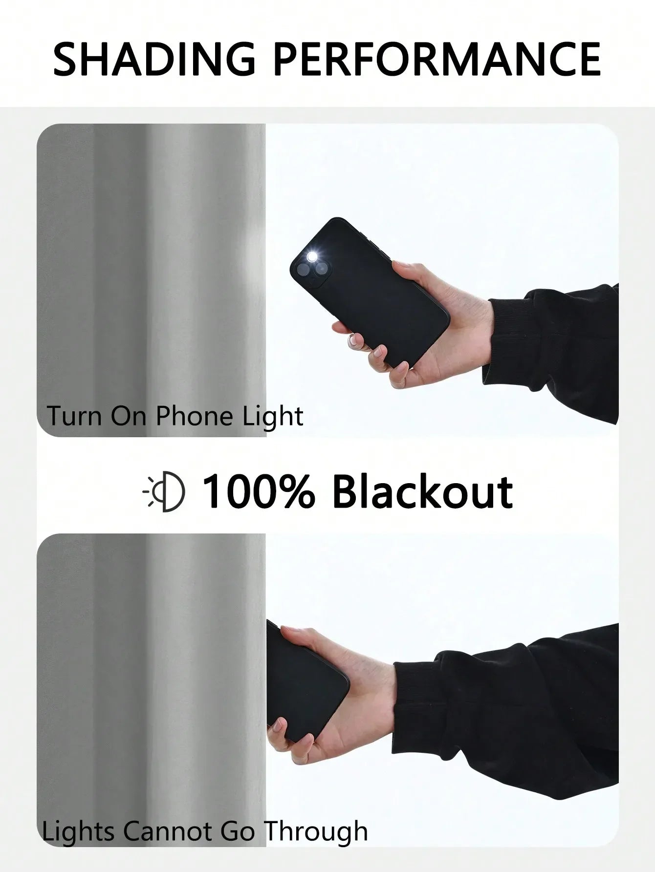 Solid Blackout Curtains with Grommets