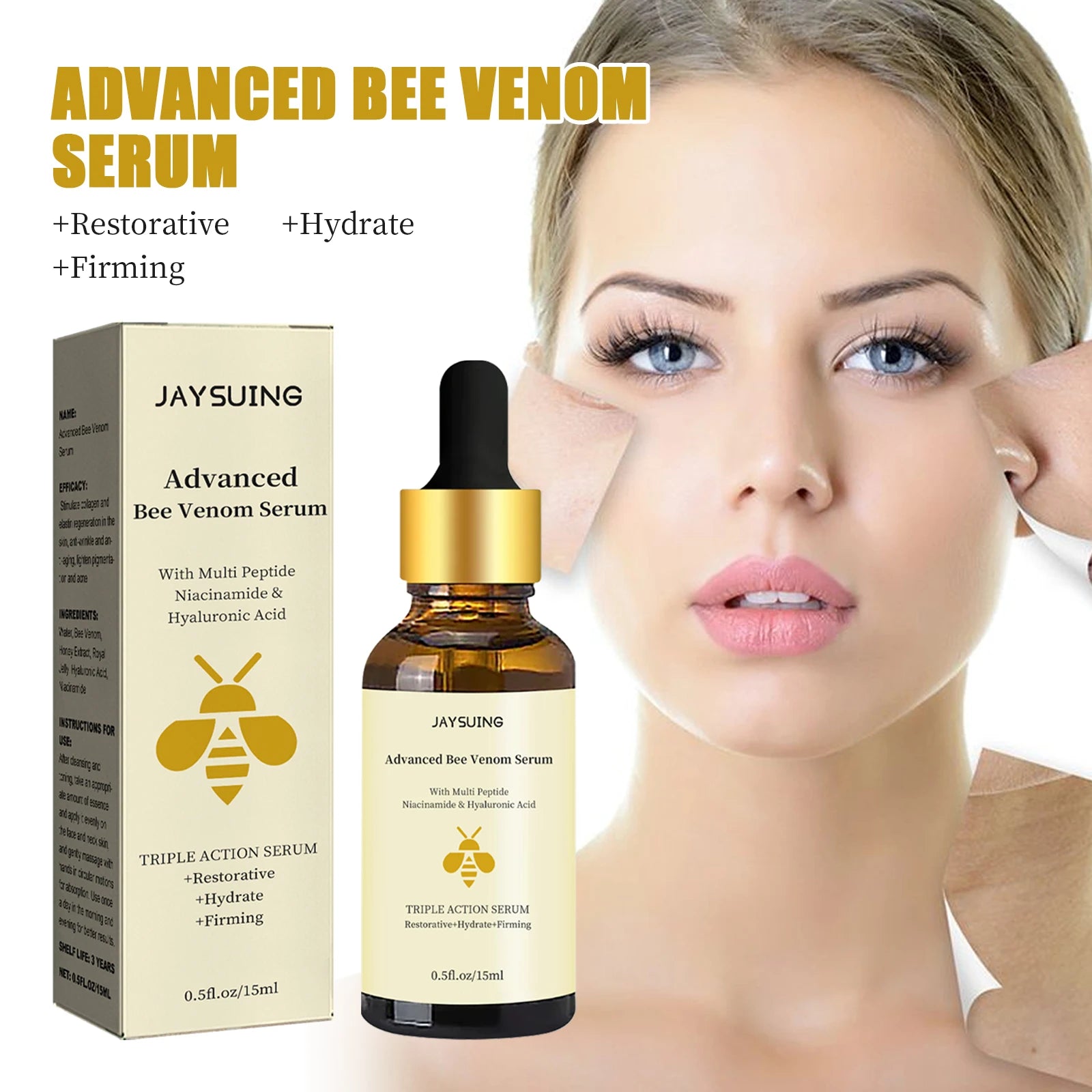 Bee Venom Facial Serum with Hyaluronic Acid