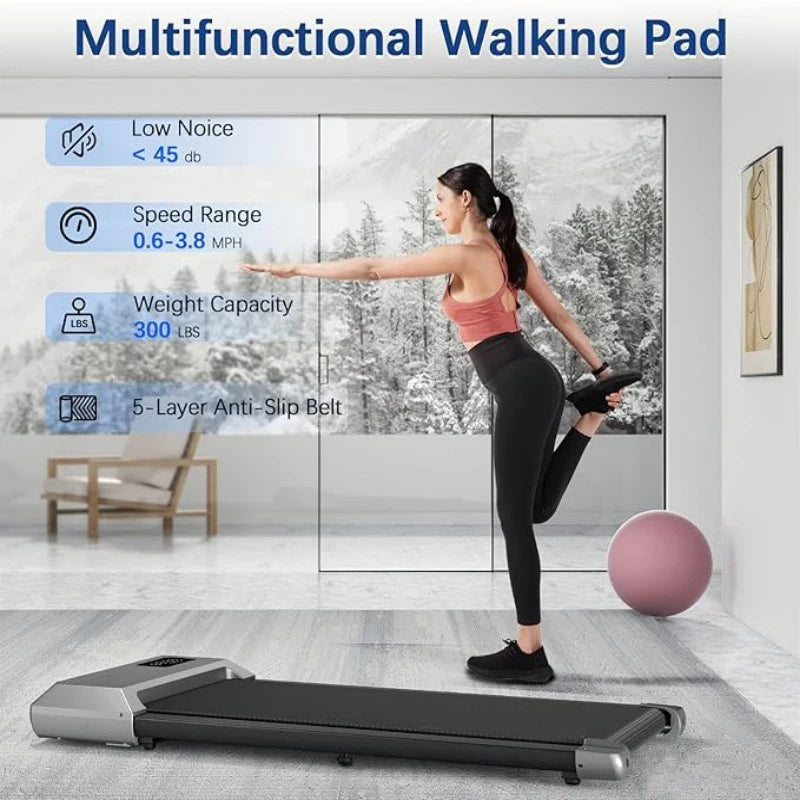 2.5HP 2-in-1 Treadmill Walking Pad (300lbs)