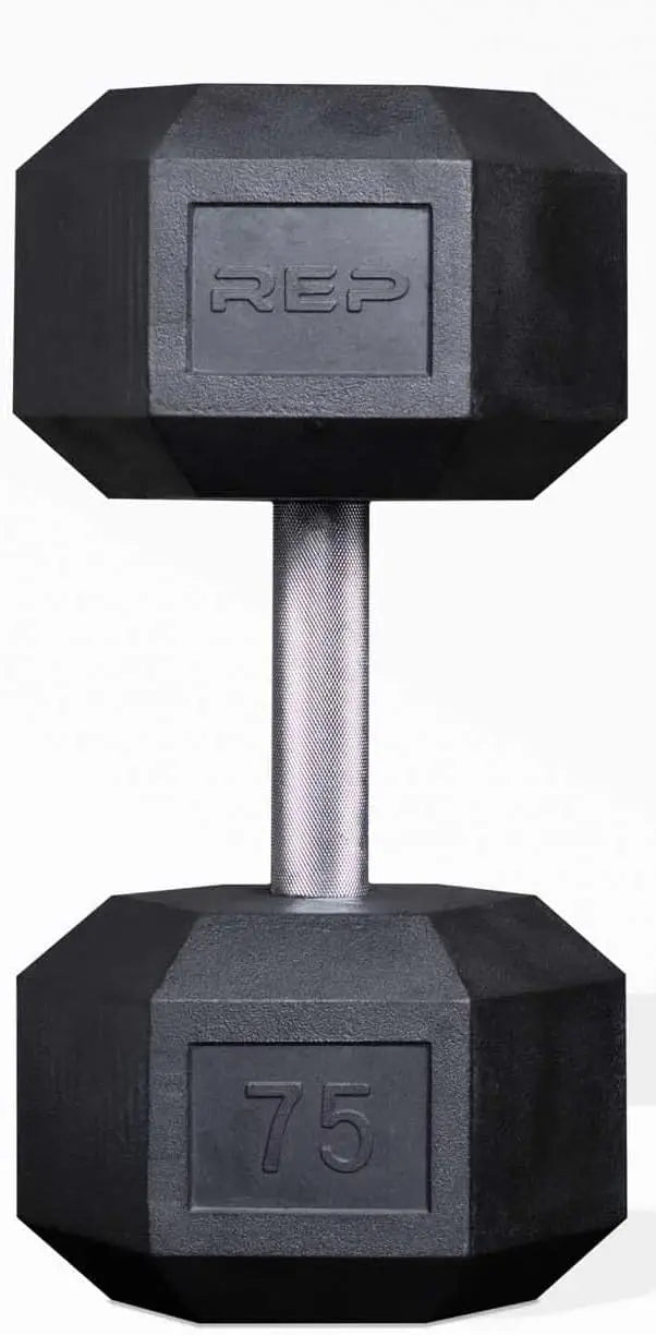 Rubber Hex Dumbbells – Singles & Pairs