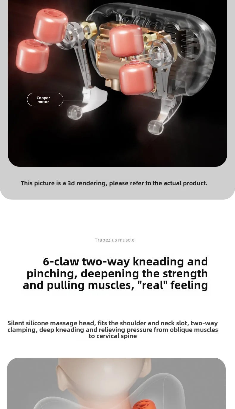 Wireless Shiatsu Massage Pillow with Heat