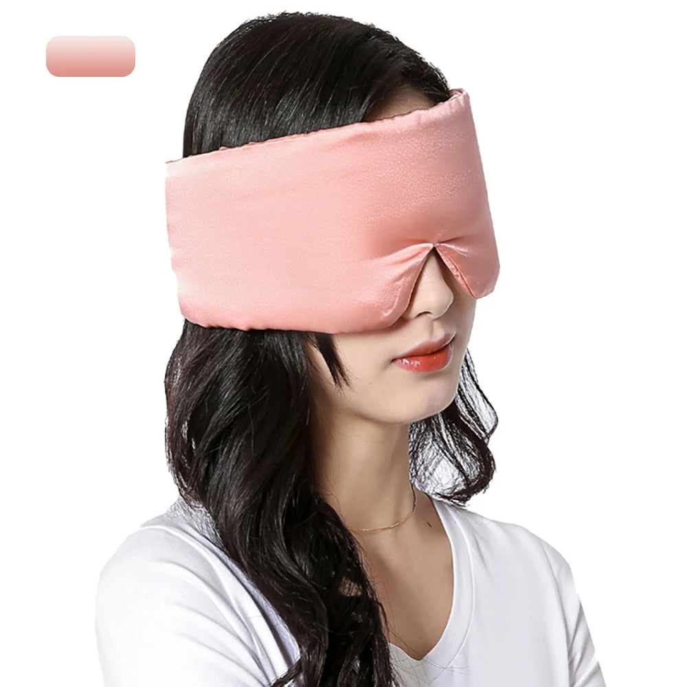 Mulberry Silk Sleeping Mask – Soft Padded Eyepatch for Travel & Sleep