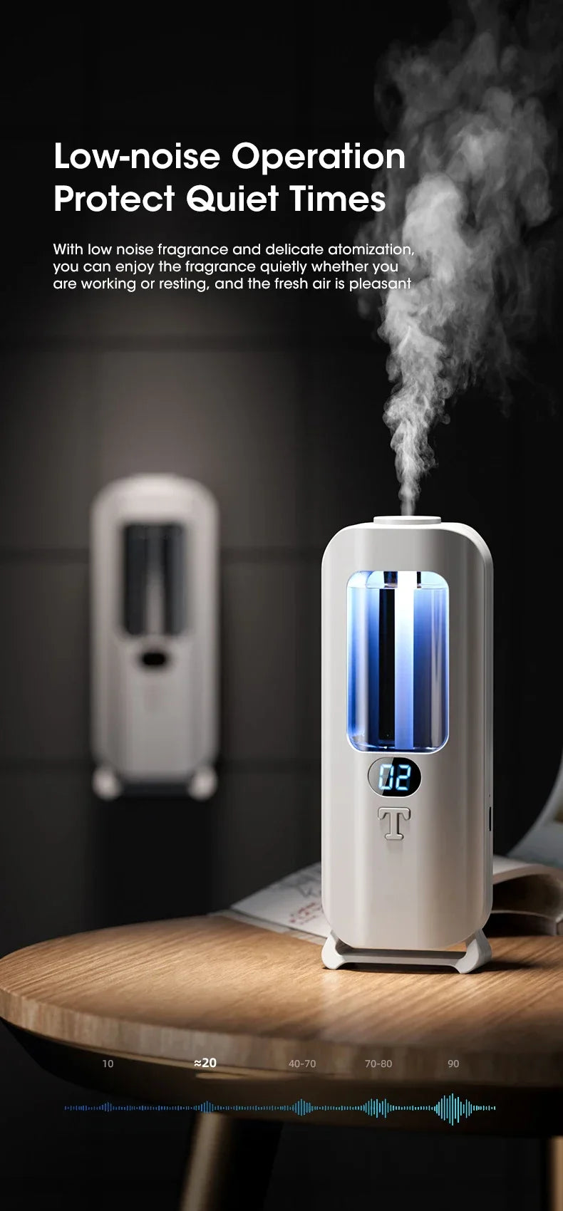 Rechargeable Essential Oil Diffuser – 5 Mode Aroma Diffuser for Home, Car, or Room Fragrance